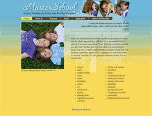 Tablet Screenshot of masterschoolkids.com